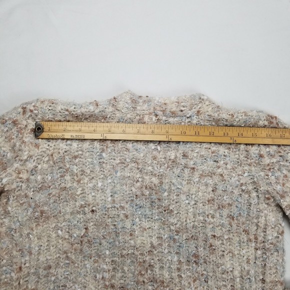 Maurices Sweater Womens Sz M Chunky Knit Cardigan Long Sleeve Sparkle Open Front - Picture 10 of 12